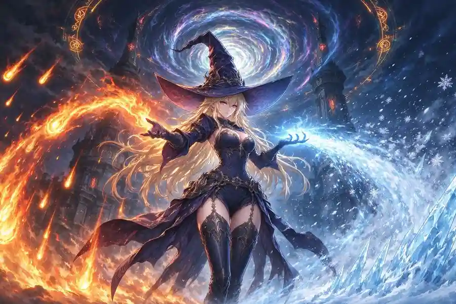 翠影行记的原创地下城冒险主题插画